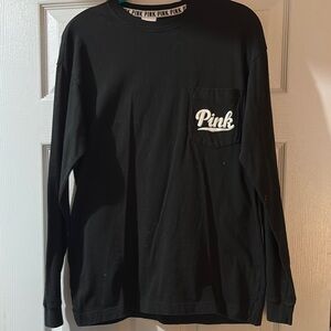 Victoria's Secret Black Top with Pink Accents